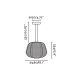 Pendule - Lustra iluminat exterior decorativ IP65 NARA M negru