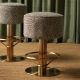 Scaun de bar pivotant design LUX Carleton, camari green