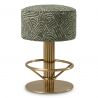 Scaun de bar pivotant design LUX Carleton Counter, camari green