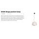 Pendule - Lustra/Pendul iluminat exterior decorativ IP65 NARA bej