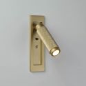 Aplica cu reader LED incastrabila perete Kings Cross aurie