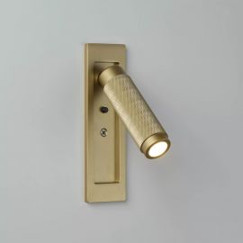 Aplice, corpuri de iluminat pentru pereti - Aplica cu reader LED incastrabila perete Kings Cross aurie
