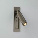 Aplica cu reader LED incastrabila perete Kings Cross bronz