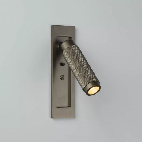 Aplice, corpuri de iluminat pentru pereti - Aplica cu reader LED incastrabila perete Kings Cross bronz