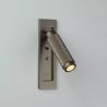 Aplica cu reader LED incastrabila perete Kings Cross bronz