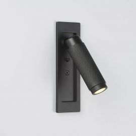Aplice, corpuri de iluminat pentru pereti - Aplica cu reader LED incastrabila perete Kings Cross neagra