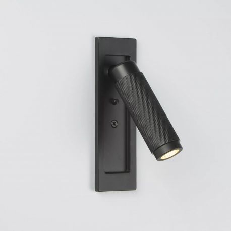 Aplice, corpuri de iluminat pentru pereti - Aplica cu reader LED incastrabila perete Kings Cross neagra