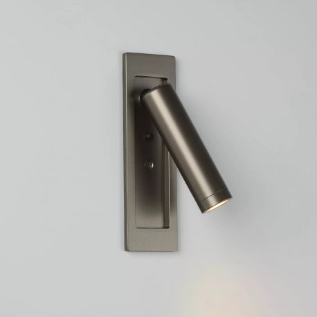 Aplice, corpuri de iluminat pentru pereti - Aplica cu reader LED incastrabila perete Marylebone bronz