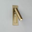 Aplica cu reader LED incastrabila perete Marylebone aurie