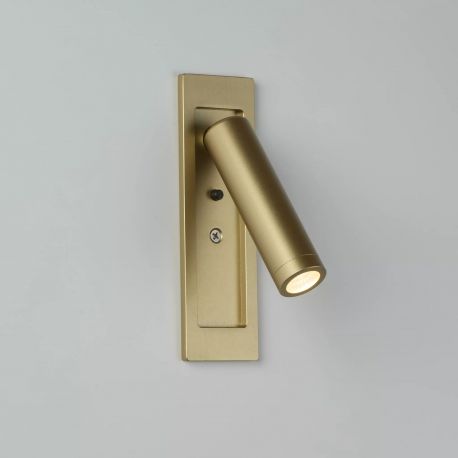 Aplice, corpuri de iluminat pentru pereti - Aplica cu reader LED incastrabila perete Marylebone aurie