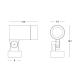 Aplice - Spot directionabil pentru iluminat exterior, IP65 E235 15W grafit