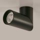 Plafoniere cu spoturi, Spoturi aplicate - Spot aplicat directionabil cu bec GU10 Swivel negru