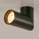 Plafoniere cu spoturi, Spoturi aplicate - Spot aplicat directionabil cu bec GU10 Swivel negru