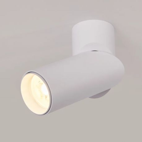Plafoniere cu spoturi, Spoturi aplicate - Spot aplicat directionabil cu bec GU10 Swivel alb