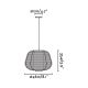 Pendule - Lustra/Pendul iluminat exterior decorativ IP65 NARA negru