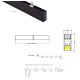 Pendule, Lustre suspendate - Corp de iluminat liniar suspendat 34MM 114CM ON/OFF