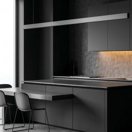 Pendule, Lustre suspendate - Corp de iluminat liniar suspendat 34MM 114CM ON/OFF