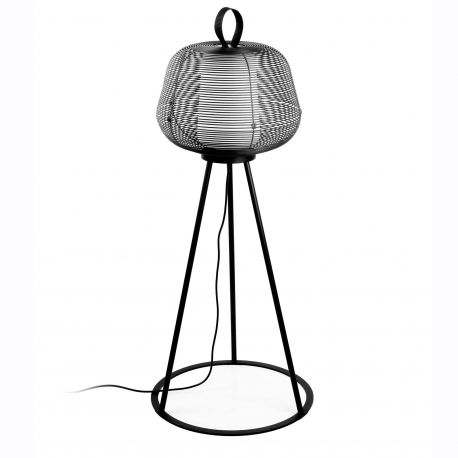 Lampi decorative si solare - Lampa de podea iluminat exterior decorativ IP65 NARA negru