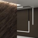 Profil Trimless, Corp de iluminat liniar incastrabil 34MM 58CM ON/OFF