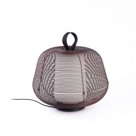 Lampa portabila iluminat exterior decorativ IP65 NARA maro ruginiu