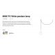 Pendule, Lustre suspendate - Pendul stil minimalist MINE PC alb