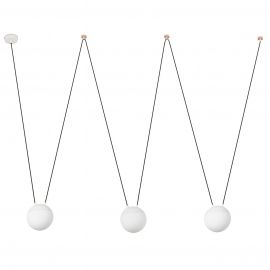 Pendule, Lustre suspendate - Pendul stil minimalist MINE PC SPACE alb 3L