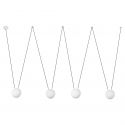 Lustra/Pendul stil minimalist MINE PC SPACE alb 4L