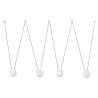 Lustra/Pendul stil minimalist MINE PC SPACE alb 4L