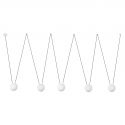 Lustra/Pendul stil minimalist MINE PC SPACE alb 5L