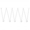 Lustra/Pendul stil minimalist MINE PC SPACE alb 5L
