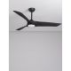 Lustre cu ventilator - Lustra LED cu Ventilator si telecomanda FARGO D-132cm negru