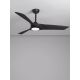 Lustre cu ventilator - Lustra LED cu Ventilator si telecomanda FARGO D-132cm negru