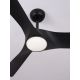 Lustre cu ventilator - Lustra LED cu Ventilator si telecomanda FARGO D-132cm negru