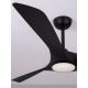 Lustre cu ventilator - Lustra LED cu Ventilator si telecomanda FARGO D-132cm negru