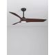 Lustre cu ventilator - Lustra LED cu Ventilator si telecomanda FARGO D-132cm negru/ nuc