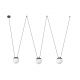 Pendule, Lustre suspendate - Pendul stil minimalist MINE PC SPACE gri 3L