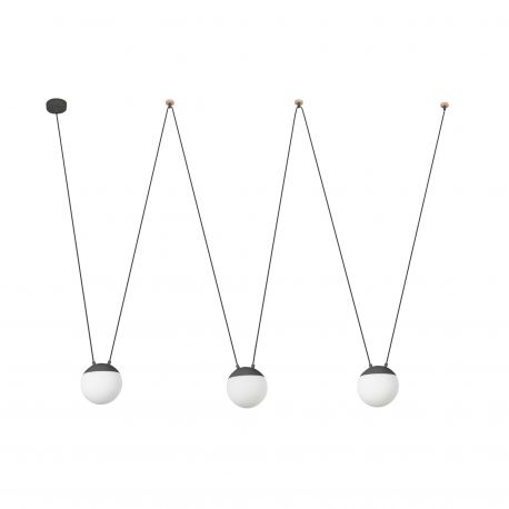 Pendule, Lustre suspendate - Pendul stil minimalist MINE PC SPACE gri 3L