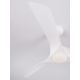 Lustre cu ventilator - Lustra LED cu Ventilator si telecomanda FARGO D-132cm alb