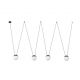 Pendule, Lustre suspendate - Lustra/Pendul stil minimalist MINE PC SPACE gri 4L