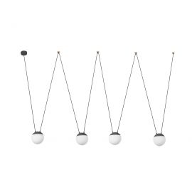 Pendule, Lustre suspendate - Lustra/Pendul stil minimalist MINE PC SPACE gri 4L