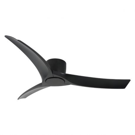 Lustre cu ventilator - Ventilator cu telecomanda Fan negru 132,8cm