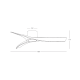 Lustre cu ventilator - Ventilator cu telecomanda Fan negru 132,8cm
