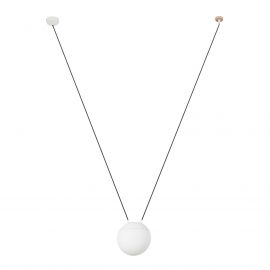 Pendule, Lustre suspendate - Pendul stil minimalist MINE GLASS SPACE alb 1L
