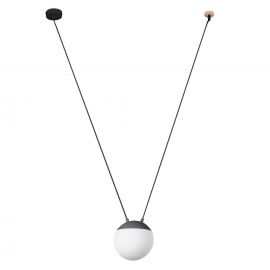 Pendule, Lustre suspendate - Pendul stil minimalist MINE GLASS SPACE gri 1L
