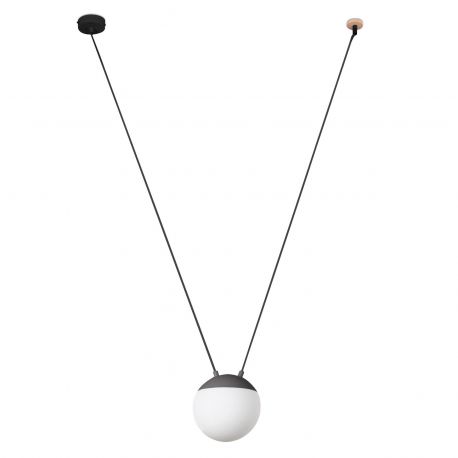 Pendule, Lustre suspendate - Pendul stil minimalist MINE GLASS SPACE gri 1L