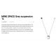 Pendule, Lustre suspendate - Pendul stil minimalist MINE GLASS SPACE gri 1L