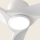 Lustre cu ventilator - Ventilator cu telecomanda Fan alb 132,8cm