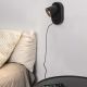Aplica de perete minimalista CORB USB C neagra