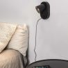 Aplica de perete minimalista CORB USB C neagra