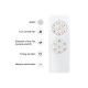 Lustre cu ventilator - Lustra cu Ventilator si telecomanda cu palete din bambus 132cm